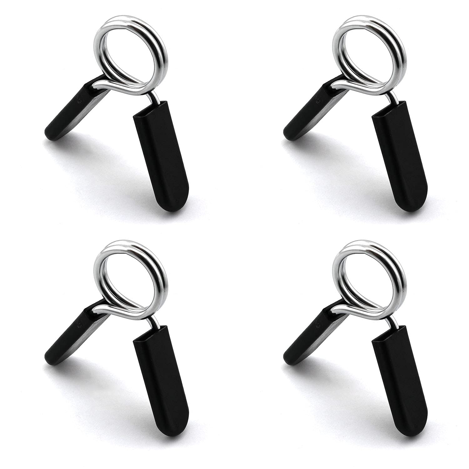 heyous 4pcs Gym Weight Lifting Dumbbell Barbell Bar Lock Clamp 25mm Spring Collar Clips Gym Dumbbell Fitness Body Building
