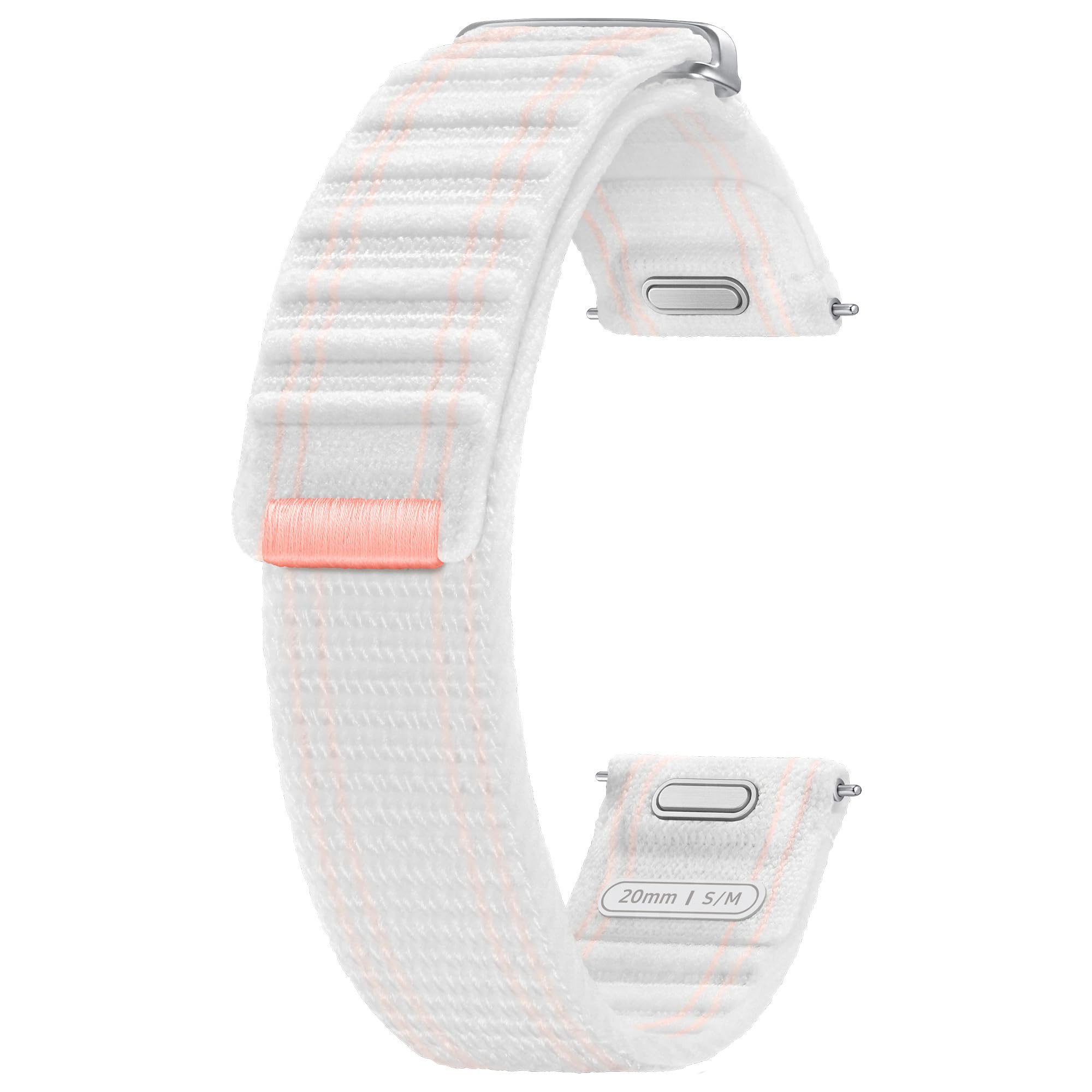 Samsung Galaxy Official Fabric Band (S/M) for Galaxy Watch7, Pink White