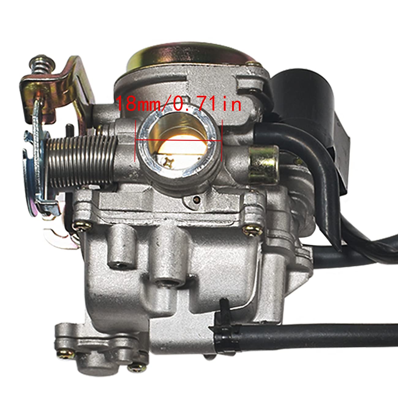 Carburador de 50CC 4 tiempos GY6 de alto rendimiento 139QMB para ciclomotores de 49cc 50cc PD18J Carb Motor, carburador de 50cc para ciclomotor + colector de admisión