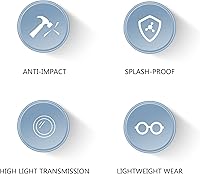 Vista 6 de Gafas deportivas para hombres y mujeres, lentes de sol protectoras, lentes de sol polarizados, lentes de ciclismo deportivos, antiniebla, absorción