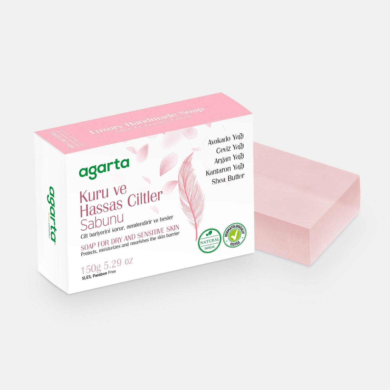 Agarta Doğal Kuru ve Hassas Ciltler Sabunu 150 Gr