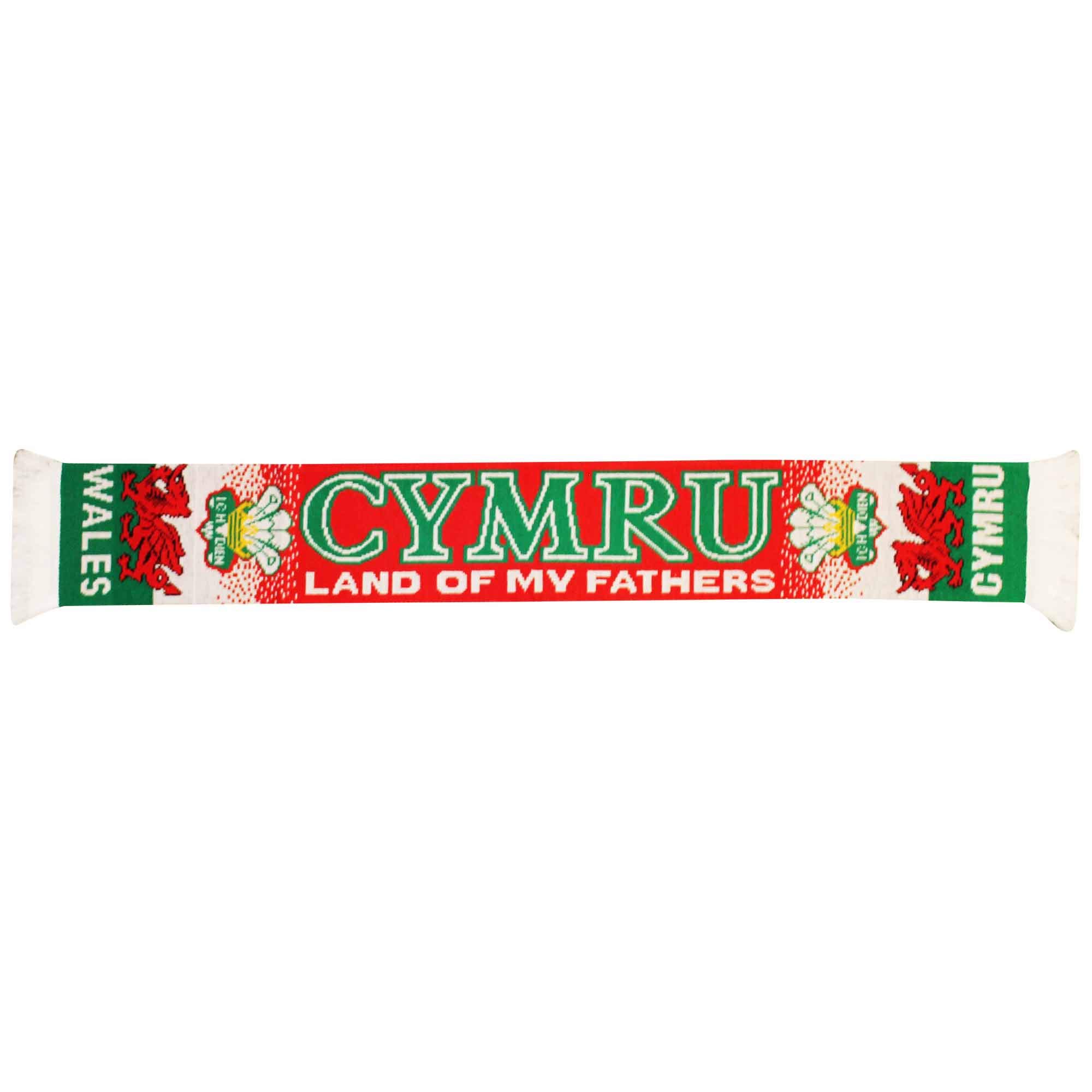Beyond Happy Wales Cymru Flag Rugby & Football Fans Scarf (100% Acrylic)