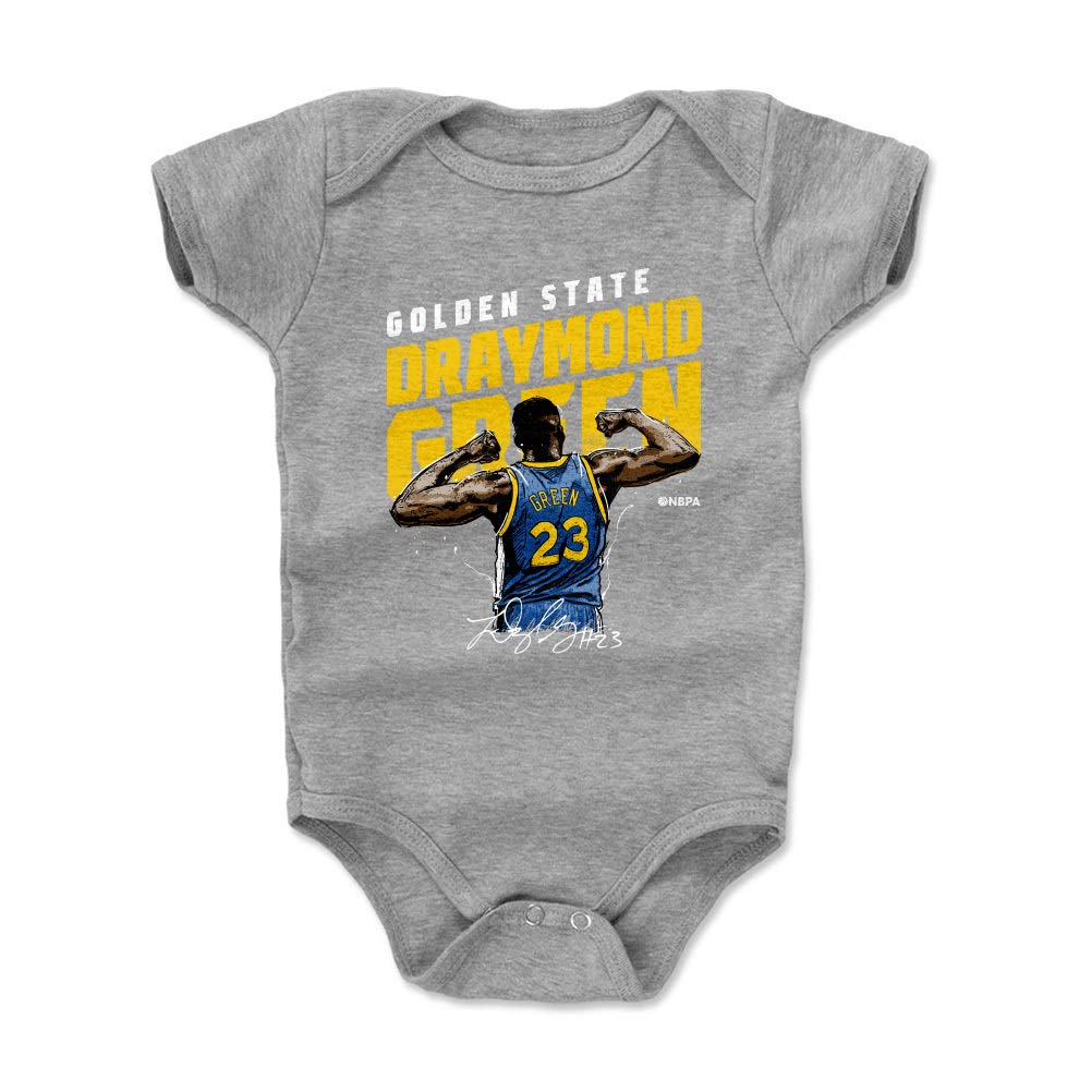 500 LEVEL Draymond Green Baby Infant One Piece Bodysuit (3-6 Months, Heather Gray) - Draymond Green Flex Y WHT