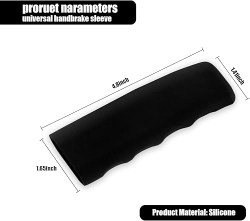 Miniatura 9 de QODOLSI 1 funda para manija de freno de mano para automóvil, 4.8 x 1.65 x 1.41 pulgadas, fundas de freno de estacionamiento antideslizantes de