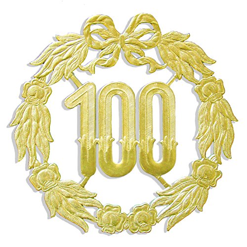 kunze a013060001 aniversario número 100, diámetro 18 cm, Oro