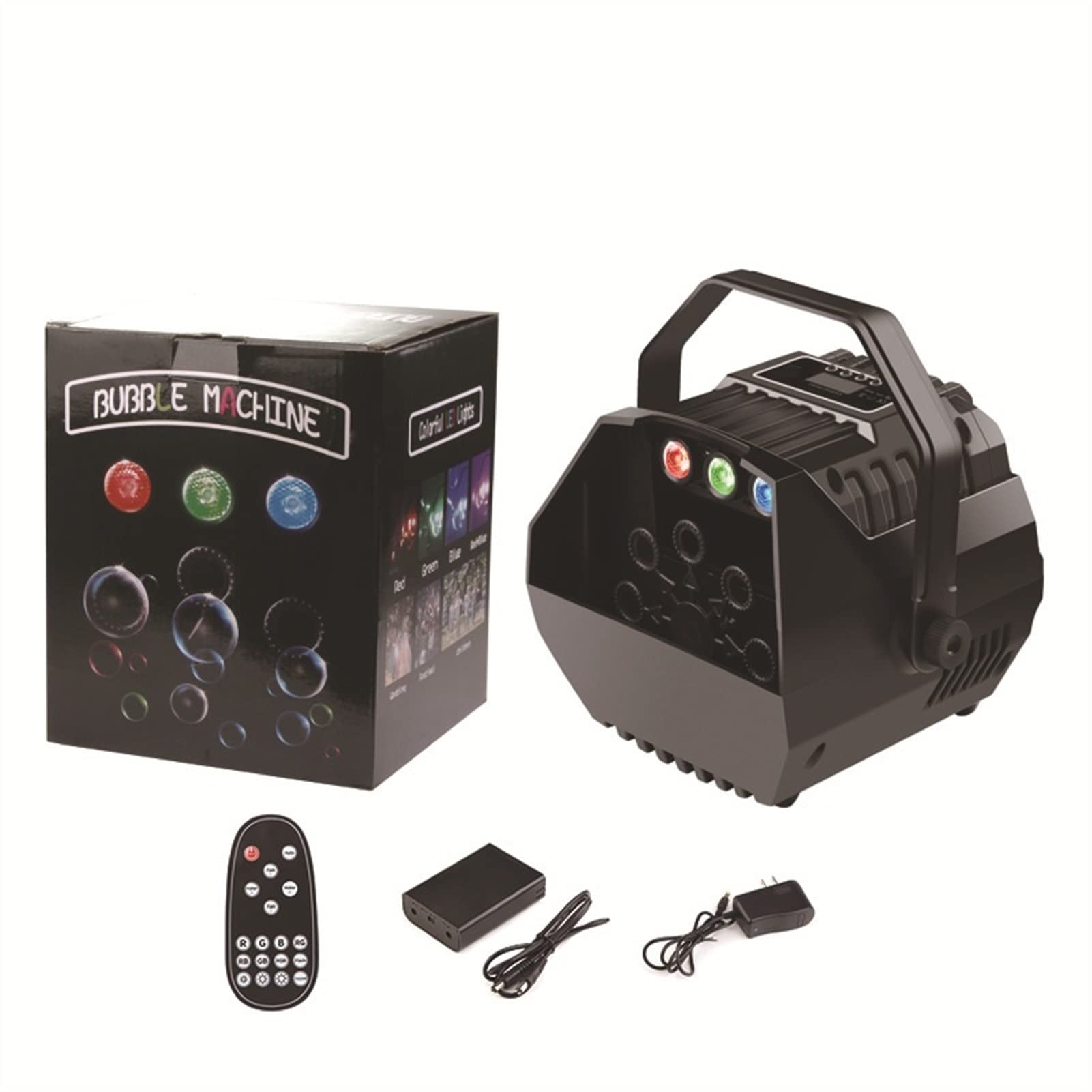 Seifenblasenmaschine Automatischer Blasengebläse tragbarer Bubble Maker LED Mini Bubble Machine Bühneneffekt Hochzeit Szene Romantische Blasendekoration Blasen für Hochzeiten