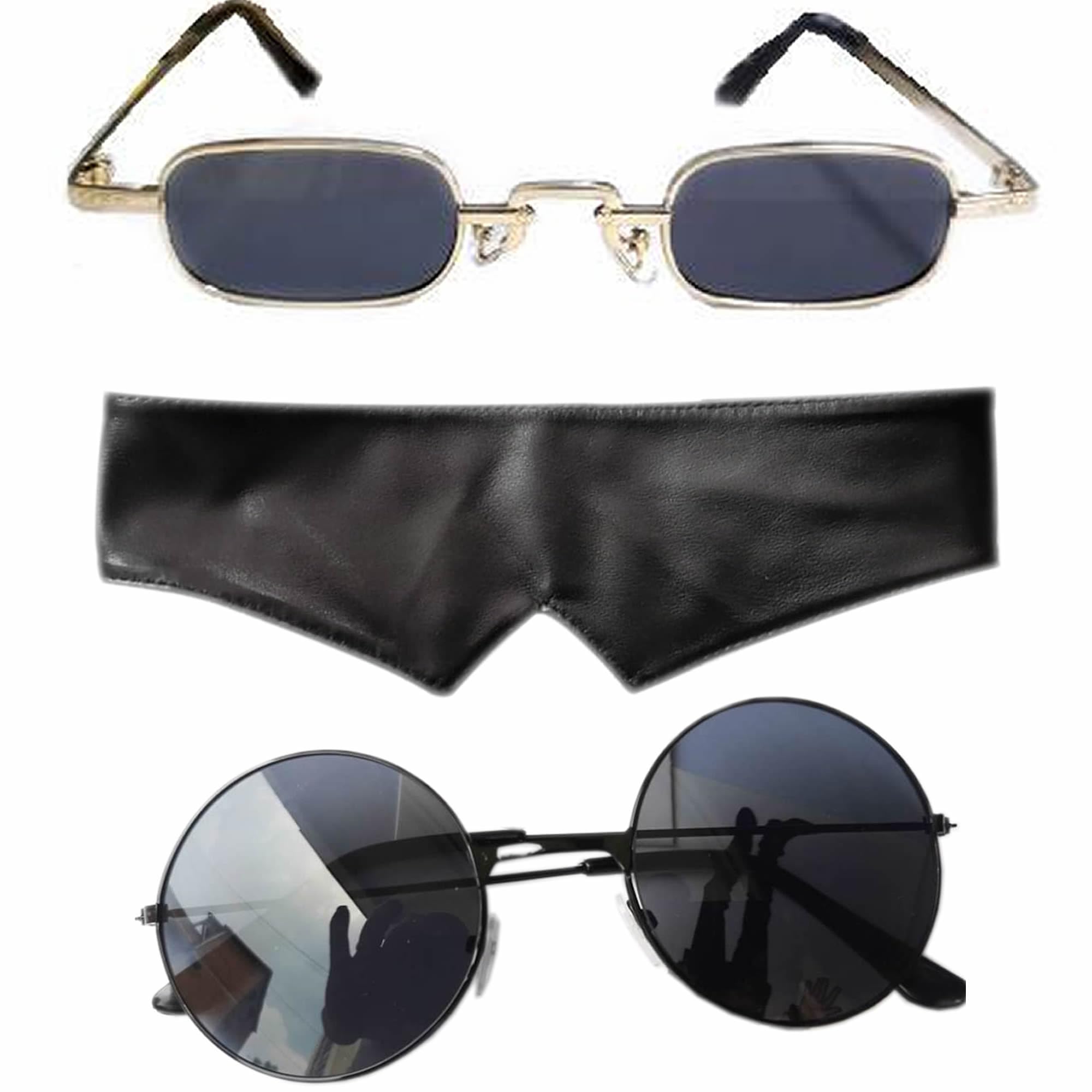 Gojo-Satoru Glasses Blindfold Sunglasses Anime Go-jo Blue Black Costume Prop