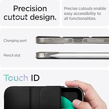 Spigen iPad mini 7/6 ケース 2024/2021 三つ折りケ Amazon.com: Spigen for iPad mini 7 Case A17 Pro (2024), 8.3