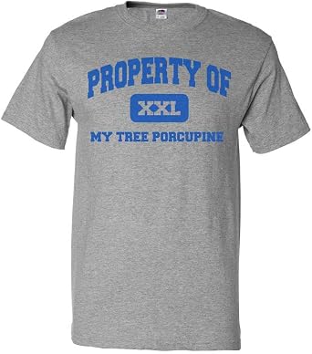 ShirtScope Property of My Tree Porcupine T Shirt Funny Tee