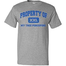 ShirtScope Property of My Tree Porcupine T Shirt Funny Tee