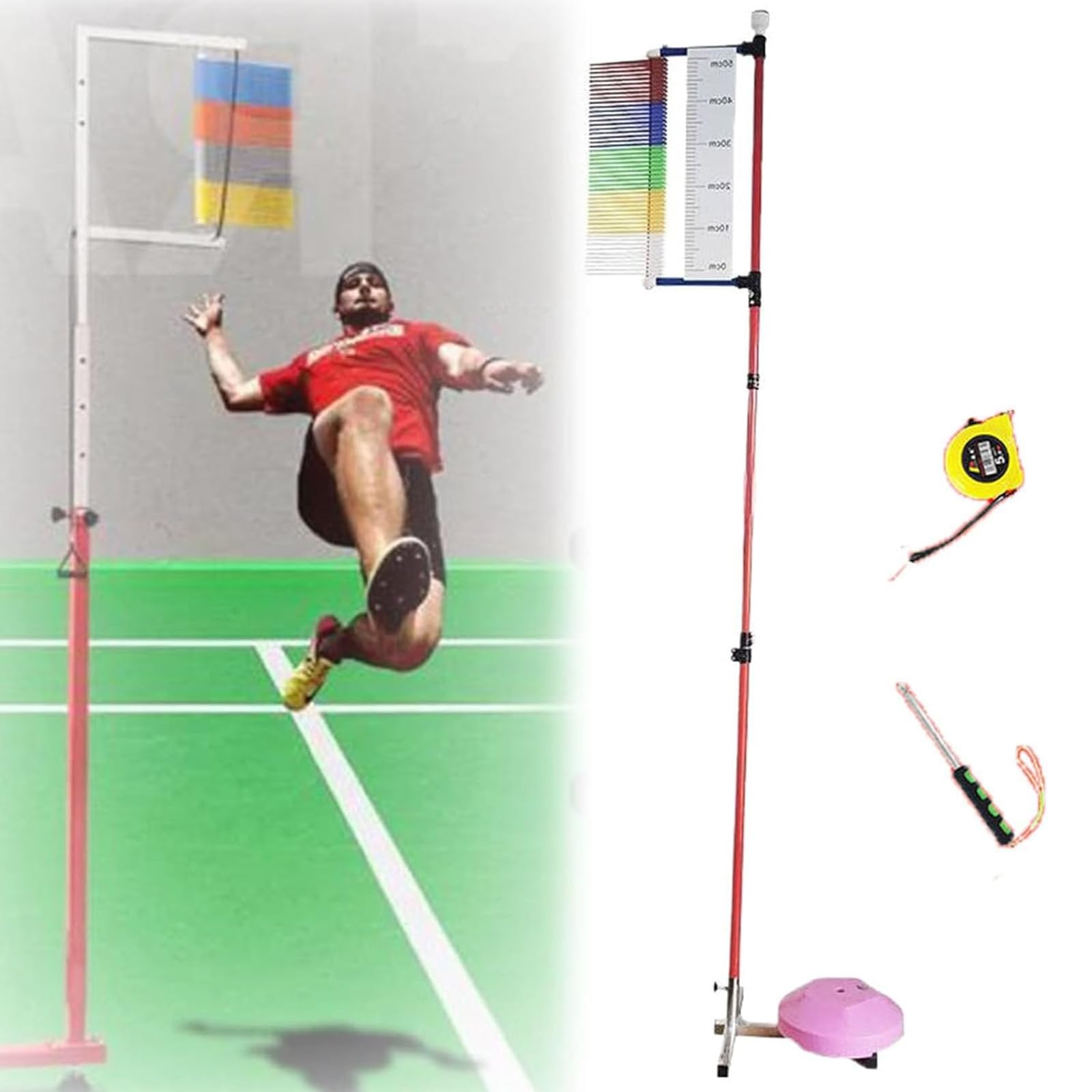 Bodenmontiertes Gerät Zur Messung Der Vertikalen Sprungkraft, Vertikalsprungmessgerät, Vertikalsprungtester Für Den Außenbereich, Standsprungtester Für Basketballtraining