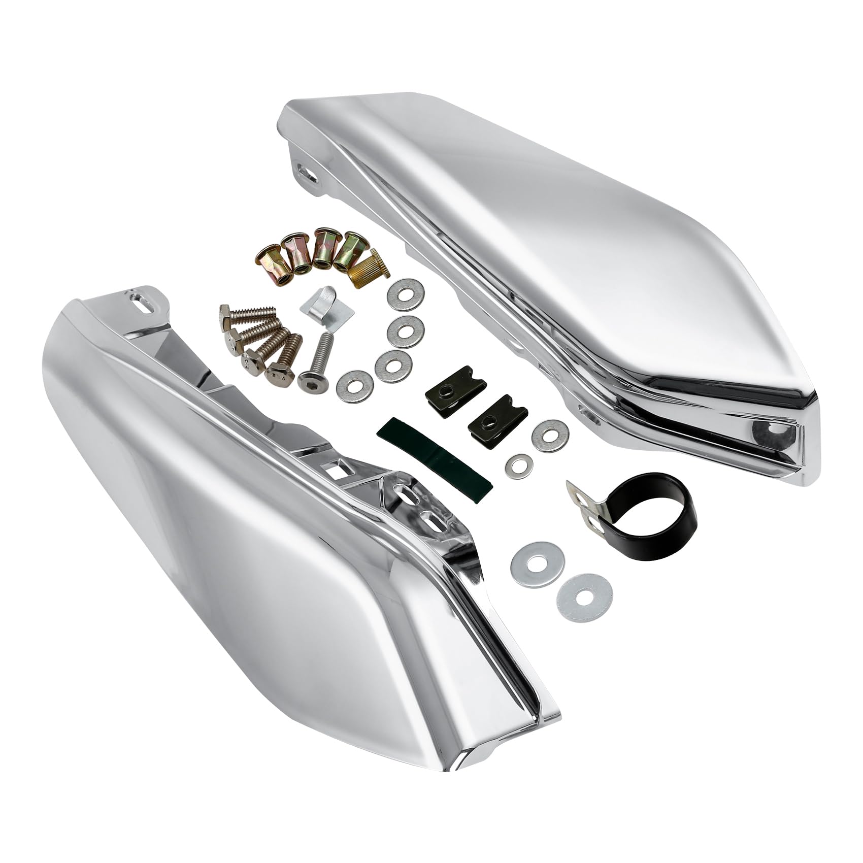 XMT-Moto Chrome Mid-Frame Air Deflector fits for 2023-2024 Harley CVO Road Glide FLTRXSE, fits for 2023-2024 Harley CVO Street Glide FLHXSE