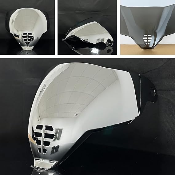 IC-06 Helmet Visor Face Shield Replacement, UV Protective Scratch-Resistant helmet Shield for ICON Airflite (Silver)