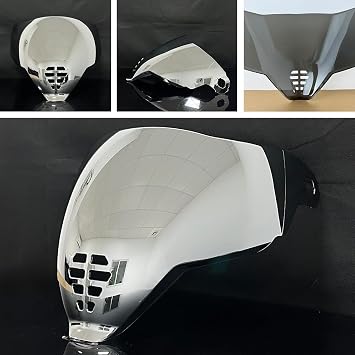 IC-06 Helmet Visor Face Shield Replacement, UV Protective Scratch-Resistant helmet Shield for ICON Airflite (Silver)