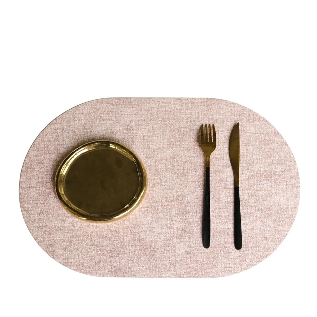Oval Waterproof Hotel Restaurant Western Placemat Insulated Table Mat