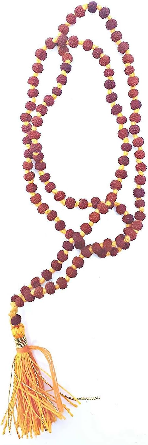 Rudraksha Small Mala for men 4mm Bead size Zero No. Rudraksha rudraksha mala small size small rudraksha mala lenght 12 inch (2 mm)