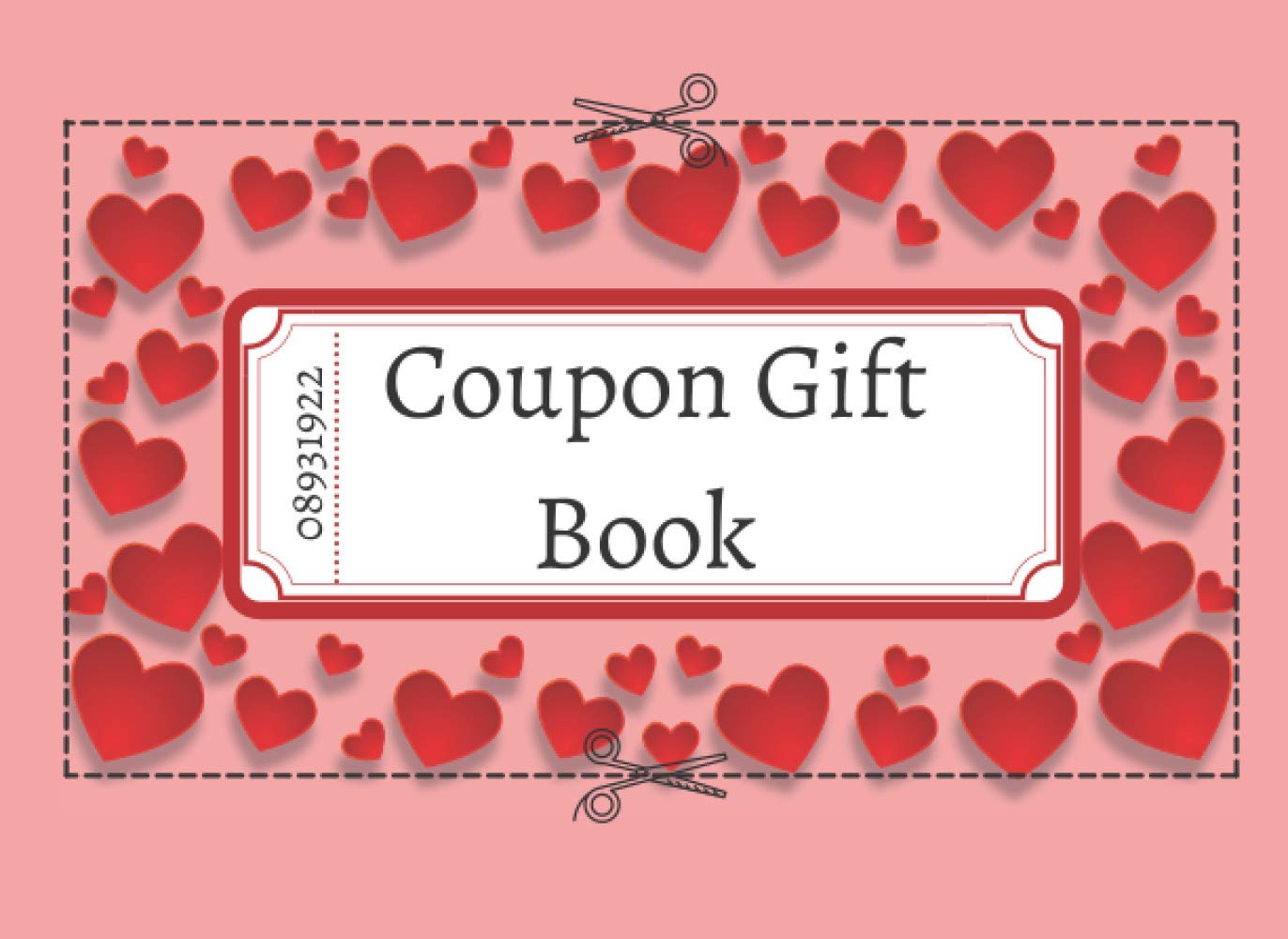 Coupon Gift Book: 50 Color Blank Voucher Templates to Fill In Yourself : Any Occasion Personalized Gift Idea For Him & Her : Black & Red