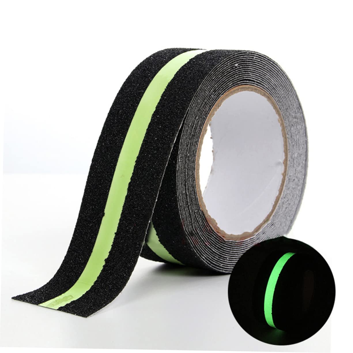 SOLUSTRE 4piezas Cinta Antideslizante Luminosa Superficie De Tape De Seguridad Nocturna Para Escaleras y Superficies Resbaladizas Para Interiores y Exteriores