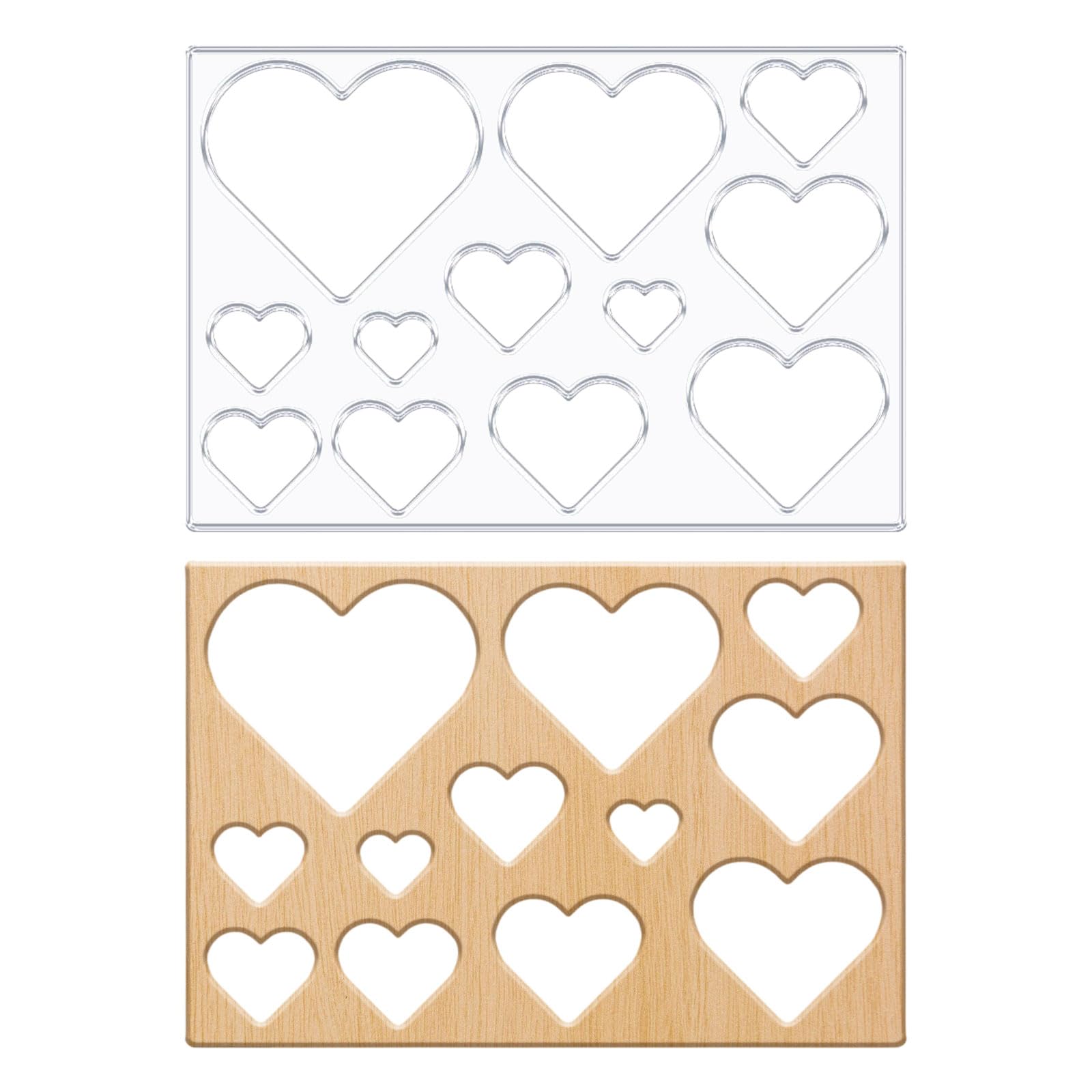 Heart Router Template Acrylic Router Template for Woodworking Drawing Inlay Templates Charcuterie Board Decorative Templates