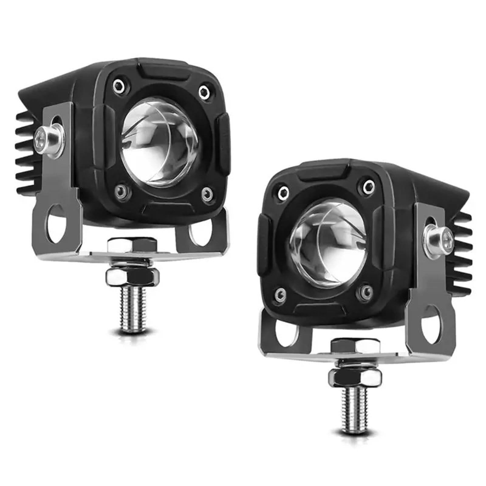 faro moto Foco para motocicleta, luz LED antiniebla auxiliar, luz blanca + ámbar, 60000LM, para coche, camión, SUV, UTV, Tractor, barco
