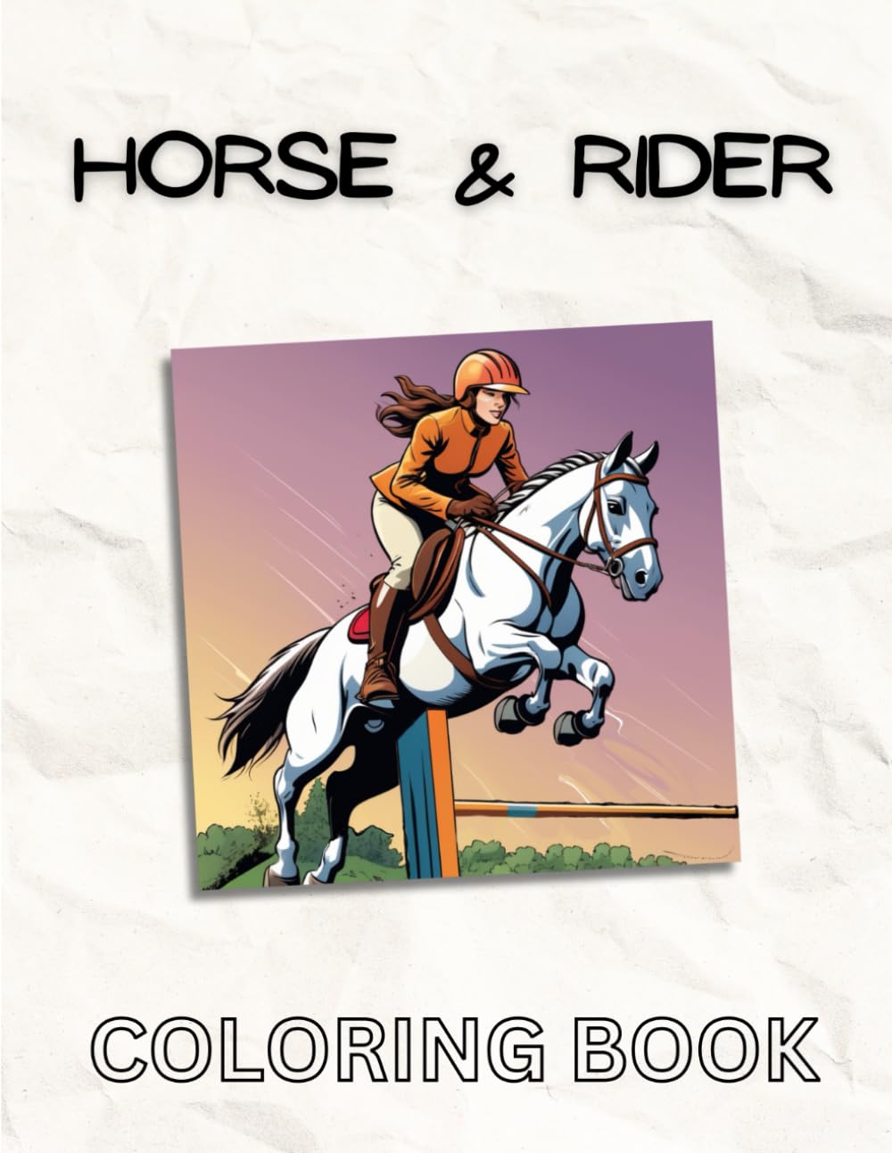 HORSE & RIDER COLORING BOOK