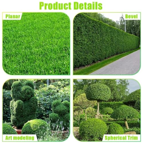 Image of Electric Wireless Rechargeable 2-in-1 Cordless Hedge Trimmer, Handheld Shrub Trimmer, 8.4V Battery, Dual-Edge Blade, Lightweight Grass Shears for Lawn, Garden & Shrubs, Easy One-Hand Operation.