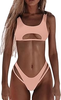 Conjunto de bikini para mujer, traje de baño sexy, traje de baño de verano, con vendaje, bikini push up, ropa de playa brasileña, traje de baño de encaje