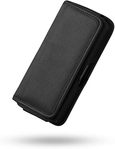 Miniatura 7 de Funda de nailon para teléfono celular con clip para cinturón para iPhone 14 13 12 11 Pro Max Moto Samsung Galaxy S22 S21 S20 Fe Plus Ultra, A12 A13