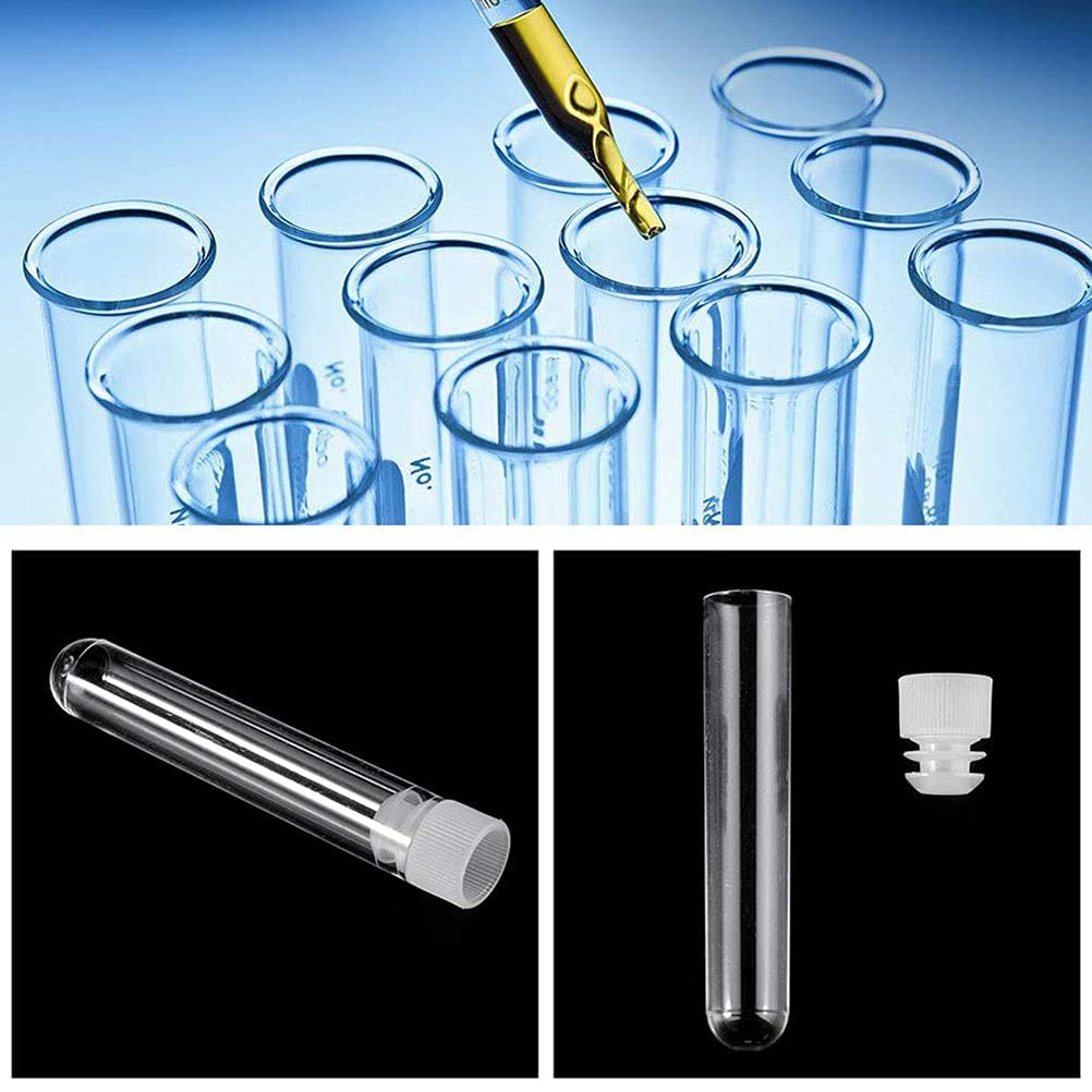 QUNINE 50 Uds. 10ml Laboratorios de plástico Tubos de ensayo congelados Vial Sello contenedores de Muestra