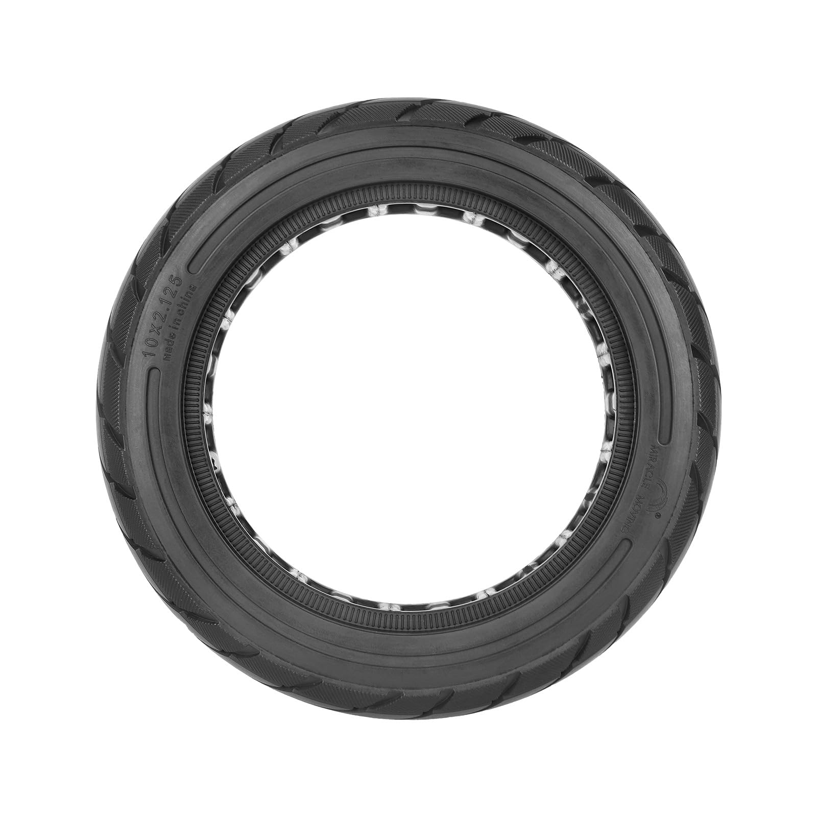 10 x 2,125-6,5/6,6 pneumatici completi per Segway Ninebot D18 D28 D38 D38D, per Xiaomi 4 Lite Gen2, Odys Alpha X5, 55/80-6,6 Navee V25i Pro/V40i Pro/V50i Pro, pneumatici in gomma piena (1)