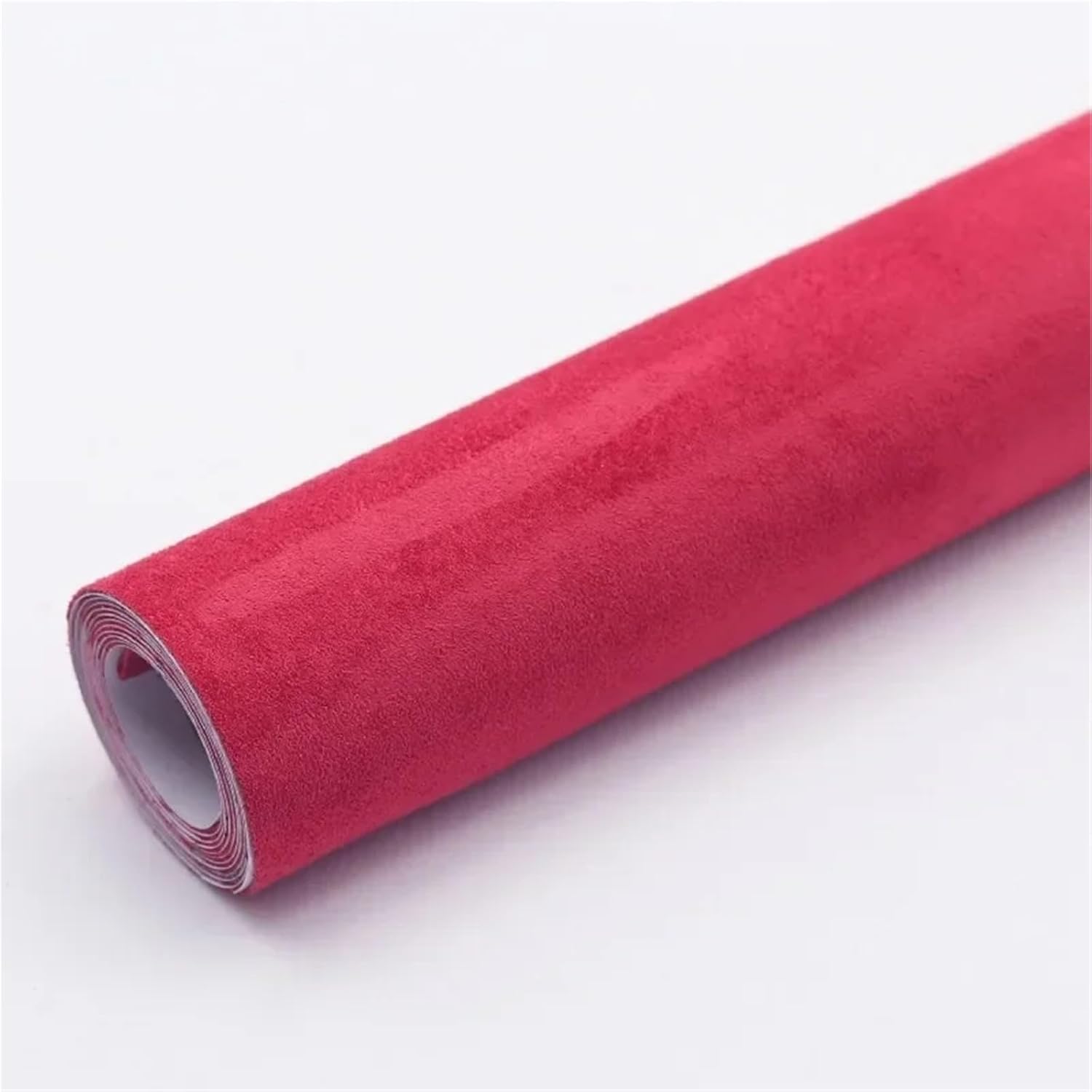 Car Headliner Fabric DIY Multiple Suede Self Adhesive Leather Repairs for Interior Velvet DIY Sticker Leathercraft Repair Sofa Renovation(Red,20x150cm)