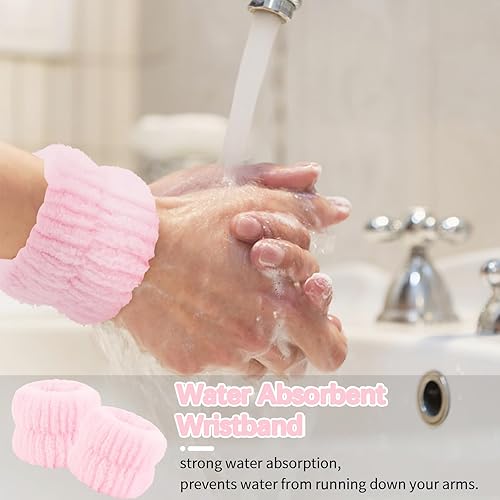 Miniatura 3 de WHAVEL Juego de 6 diademas y pulseras de spa, negro y rosa