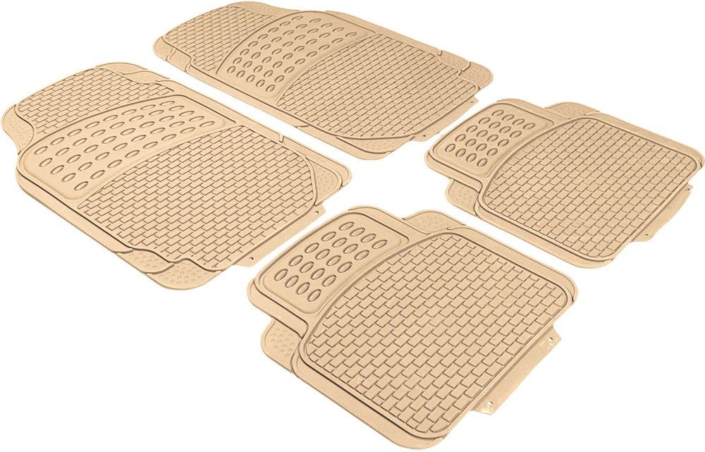 Start Ensemble DE Tapis PVC Anzio 4 PIÈCES Beige 3,5 KG