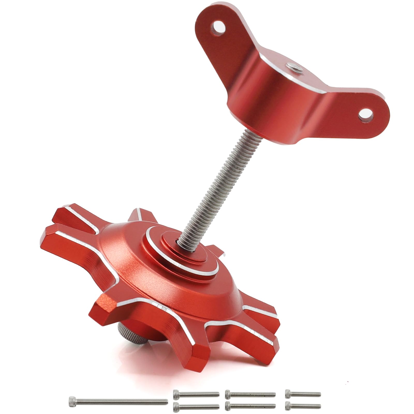 RC Car Tires Tool 1.9 2.2 inch Beadlock Hub Tire Assemble Tool for Traxxas TRX4 TRX6 Axial SCX10 II III Redcat 1/10 RC Crawler(Red)