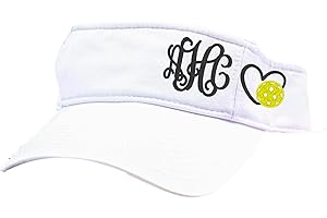 Personalized Pickleball Visor: Embroidered Custom Monogram Hat
