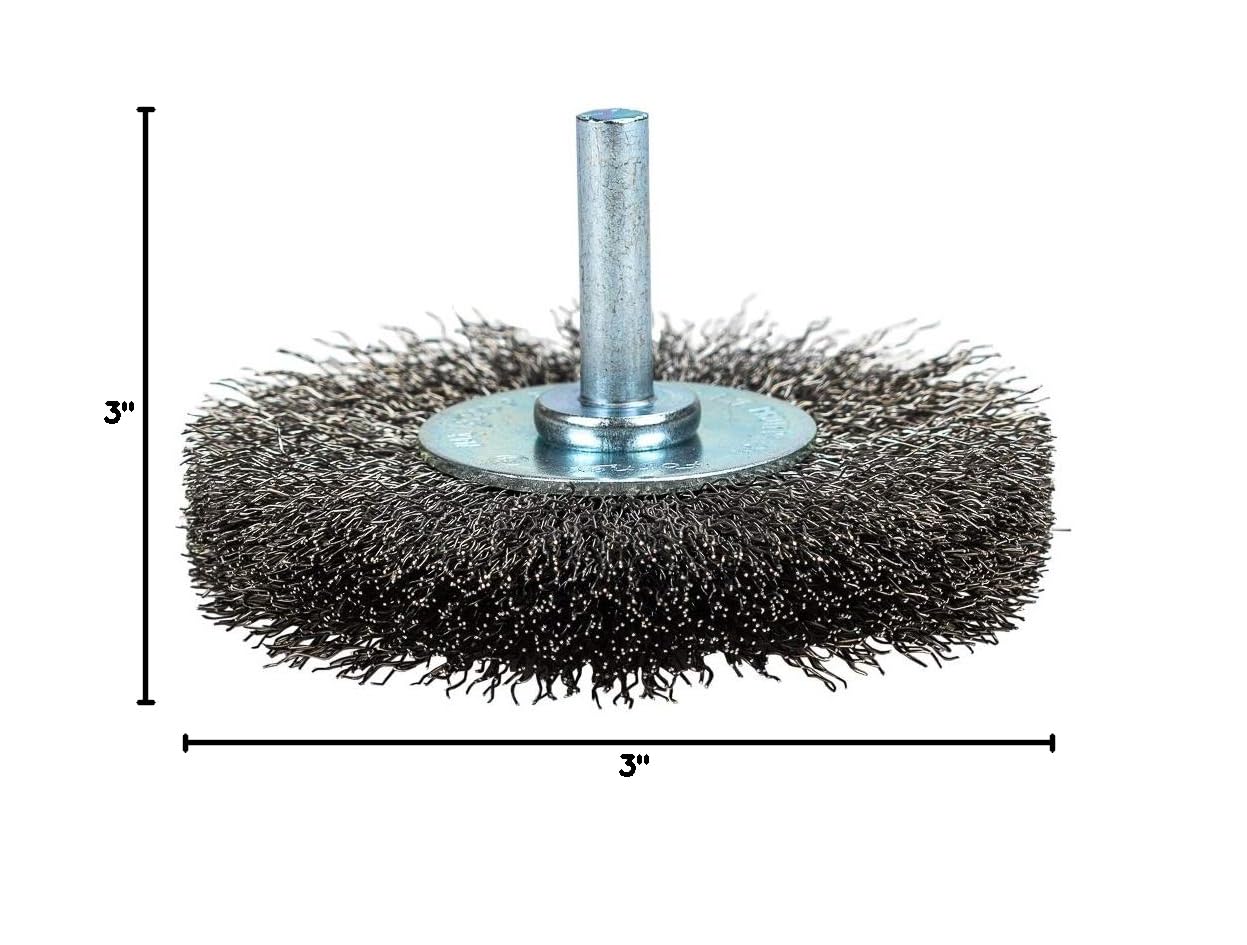 Forney Wheel Brush - Fine Crimped Wire -2 Forney Wheel Brush - Fine Crimped Wire -2