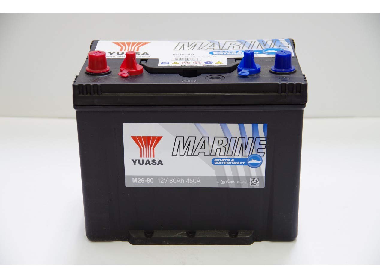 YUASA - BATTERIE YUASA MARINE 12V 80Ah/C20