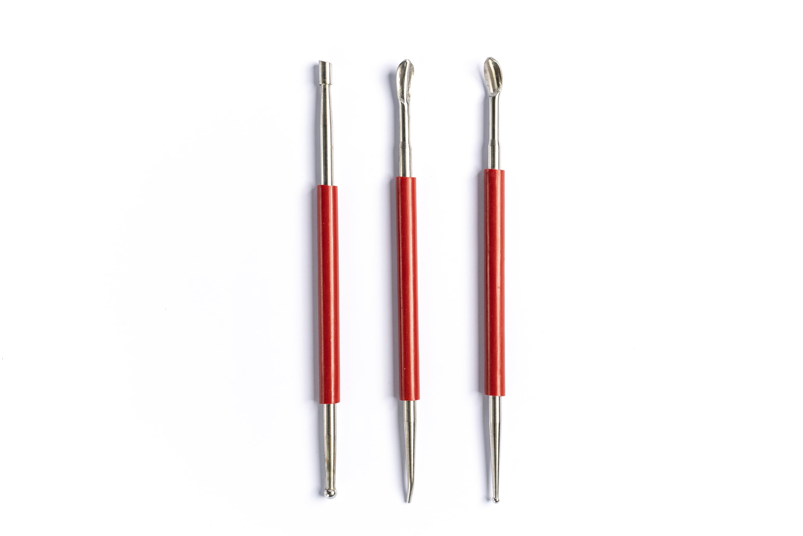 Metal Modelling Tool Set (with Red Rubber Grips)