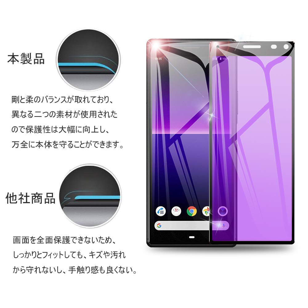 XPERIA 8×2台＋8Lite×1台 計3台セット 液晶保護ガラス付 ガラスザムライ Xperia 1 10 VII VI V II Xperia8 Xperia5 保護