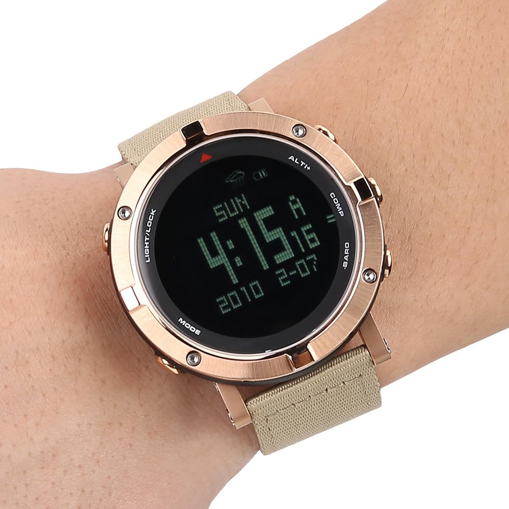 Orologio da Polso Digitale Unisex con frequenza cardiaca, altimetro e barometro