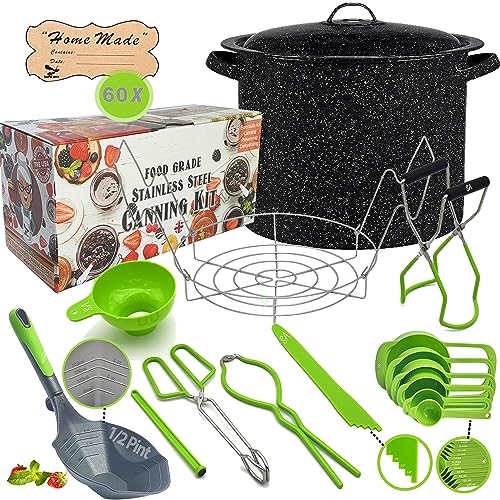 Canning-Pot-with-Rack-and-full-Set--Pint-ladle-Measuring-Cups-Supplies-Kit-for-Beginner-Food-Grade-Stainless-Steel-Accessories-Starter