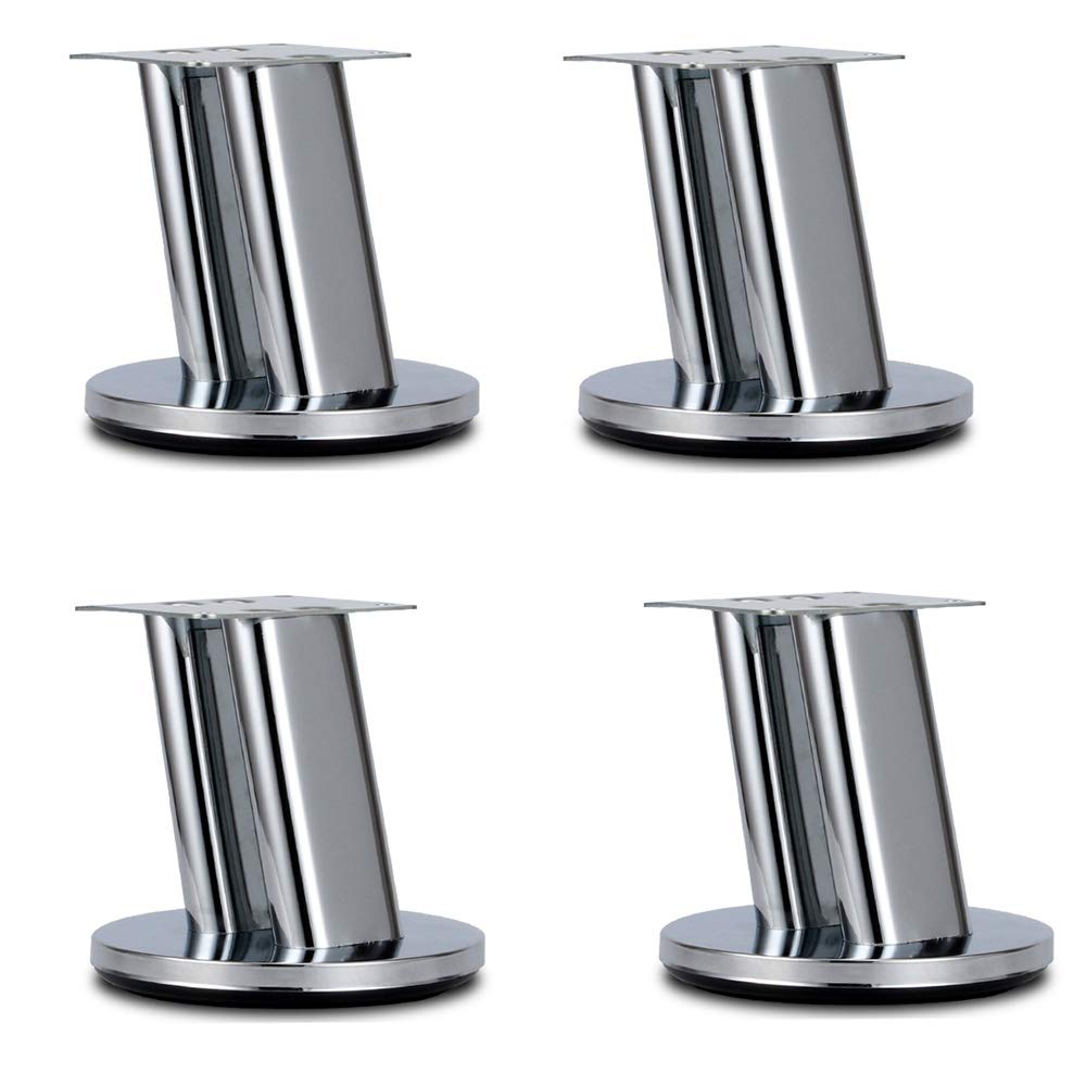 ROONC Metal Furniture Feet, Heavy Duty Sofa Support Legs Hardware Accessories Tablefeet, 95mm, Suitable For Coffee Table, Cabinet, TV Cabinet Four-piece Set