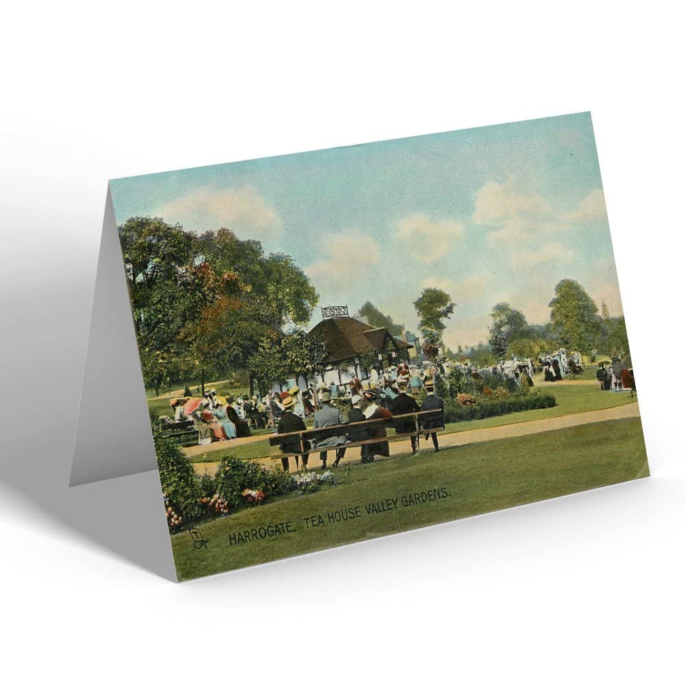 GREETING CARD - Vintage Yorkshire - Harrogate. Tea House, Valley Gardens (1)