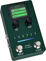 FLAMMA Pedal De Guitarra Looper, Ff01 Com 40 Slots, Tempo Loop 160 Minutos, Tela Pedais Estéreo Para Guitarra/Baixo, Fade Out, Gerenciamento Dados Usb