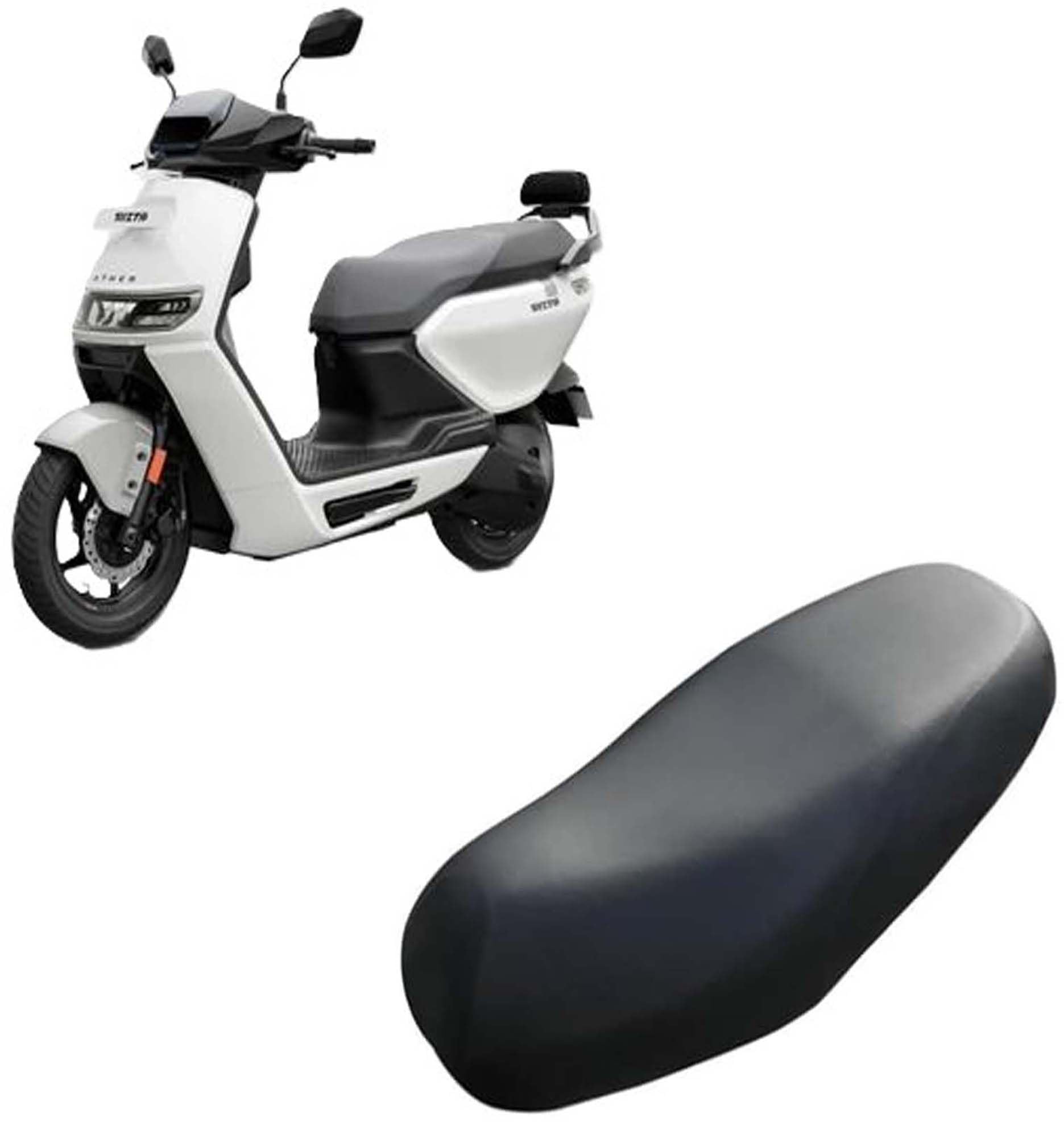 Rizta Seat Cover for EV Scooter, PU Leather Waterproof Durable, Protect from Rust and Dust, Black-image-44
