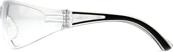 Pyramex Cortez Safety Eyewear, Clear Anti-Fog Lens With Black Temples