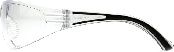 Pyramex Cortez Safety Eyewear, Clear Anti-Fog Lens With Black Temples