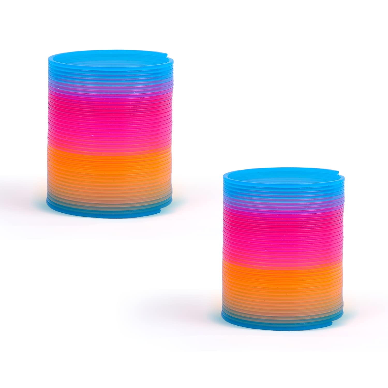 Stretchy Bouncy Slinky Magic Spring Rainbow Color Plastic Toy – Multicolor (Pack of 2) (B0C65PN7MX) Amazon Price History, Amazon Price Tracker