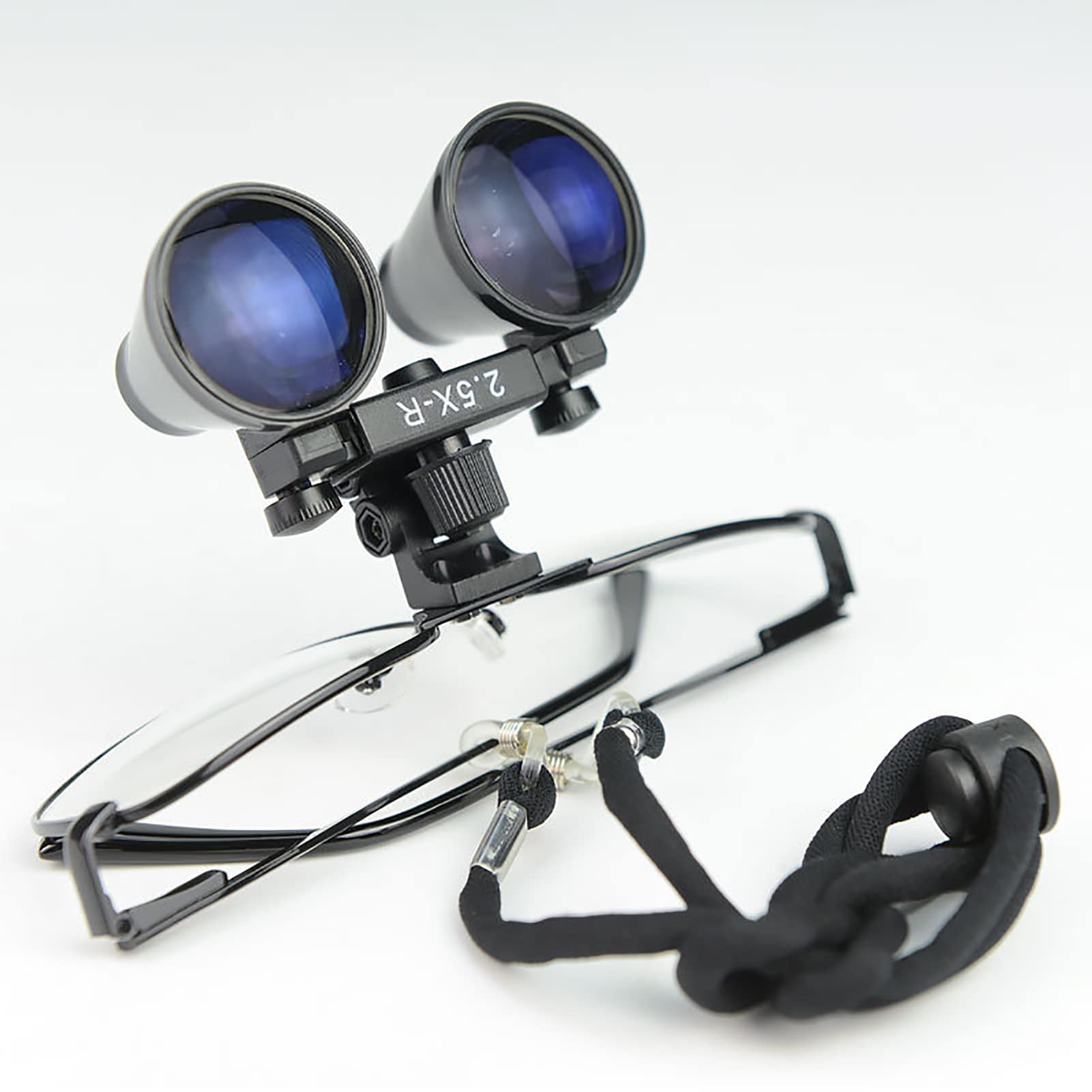Occhialini Binoculari, Lente Binoculare Per Lente D'ingrandimento Nera, Vetro Ottico Binoculare Chirurgico Portatile Per Dentista, Per Dentista, Chirurgia, Chirurgie Buccale O Hobby ( Size : 2.5X )