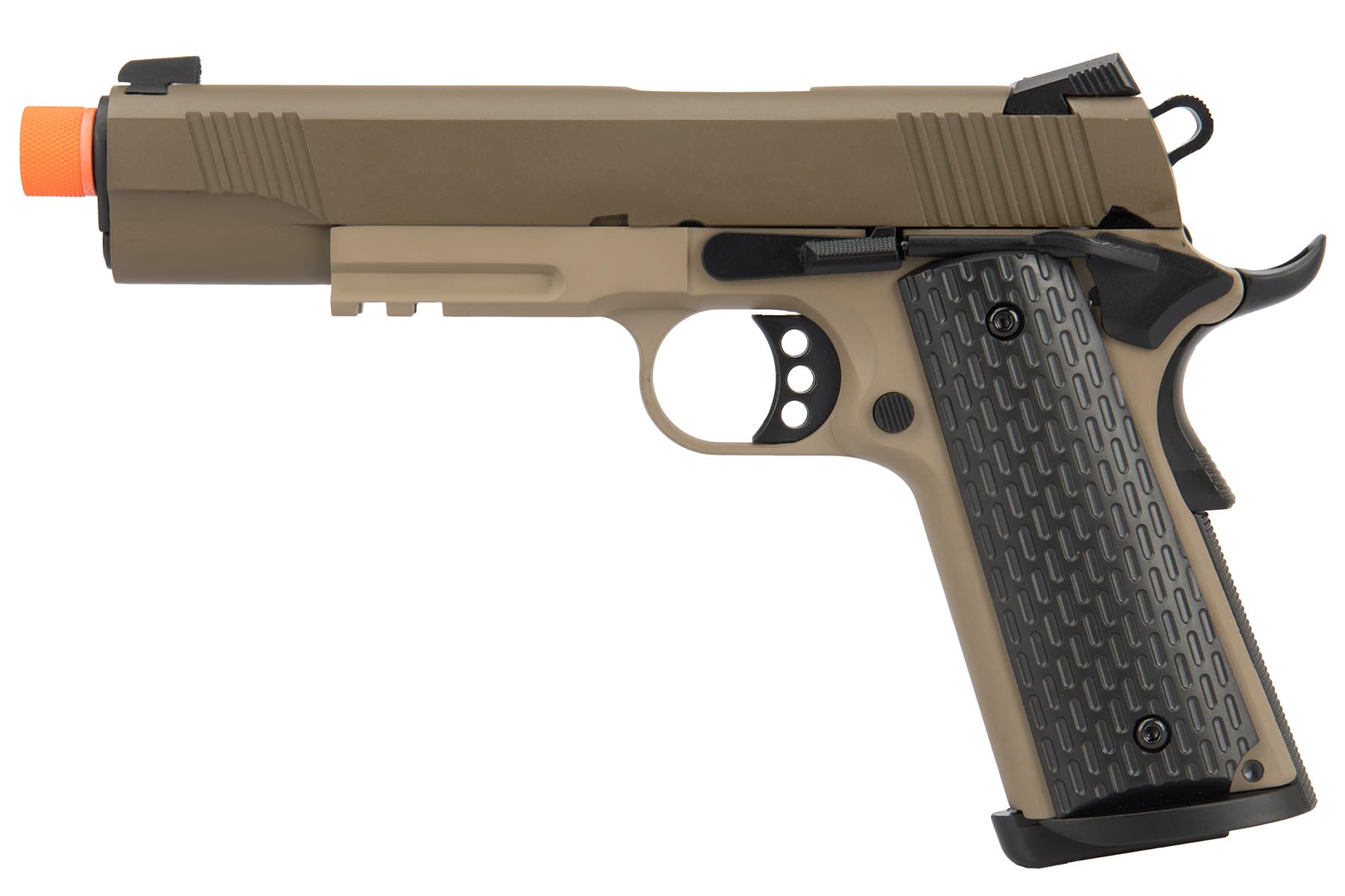 Army Armament Full Metal R28 1911 Gas Blowback Airsoft Pistol (Tan/Black)
